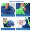 Catcan Breathable Mesh Shower Bag - Anti Scratch Adjustable Grooming