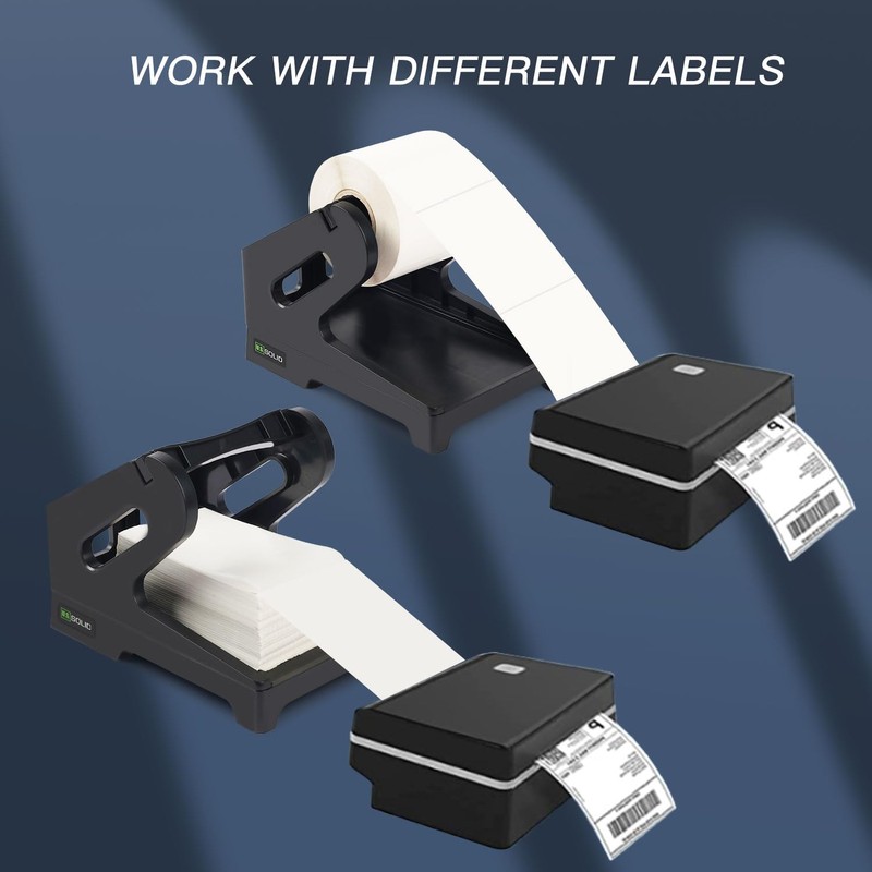U.S. Solid Label Holder for Rolls and Fan-Fold Shipping Labels,