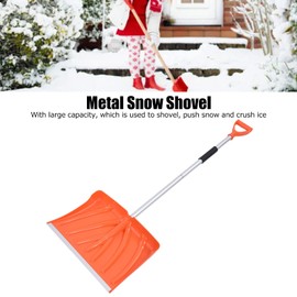 Large Portable Snow Shovel for Driveway, Lightweight Detachable Snowmobile Shovel, Heavy Duty Snow Shovel with Ergonomical D-Grip, for Garden, Camping, Driveway Snow Removal