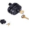 Gun Lock with Keys Black