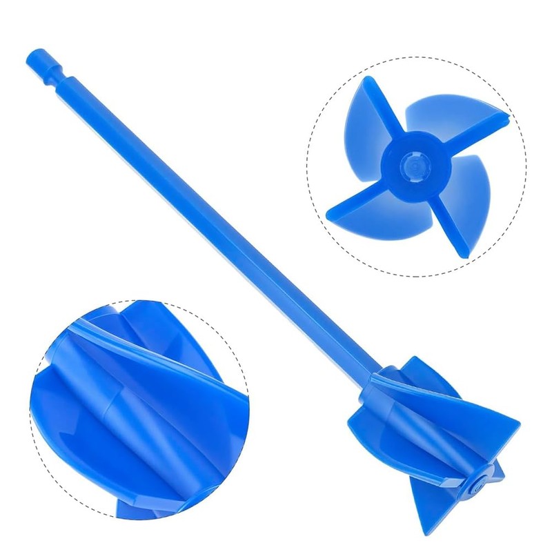 Geieold Epoxy Mixer Attachment for Drill, 12-Piece Set - Helix