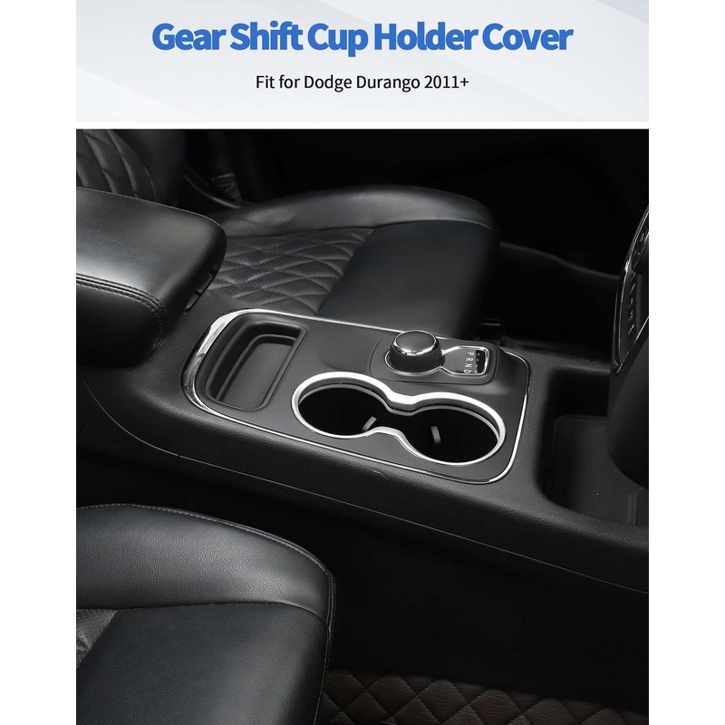 Gear Shift Cup Holder Cover Trim Bezel Fit for Dodge