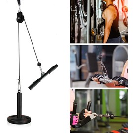 Libershine 3 m Gym Cable Wire Fitness Equipment Steel Rope Buding Steel Cable Wire Rope Coated Steel Cable with Eyelets for Lat Pull Cable Pulley Fitness Home Gym Pulley System