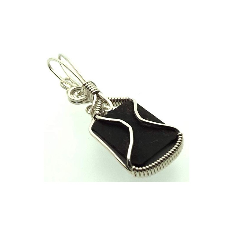 Sugilite Gemstone Sterling Silver Wire Wrapped Pendant 11