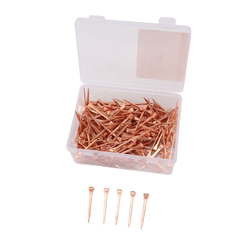 250Pcs Horseshoe Nails Copper Plated Rustproof Equestrian Riding Equipment Pet