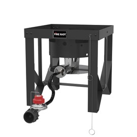 Fire Riot 50,000 BTU High-Pressure Propane Burner - Adjustable Single Burner Propane Stove with CSA Certified 10PSI Regulator for Outdoor Camping, Backyard Cookouts, Tailgating, Fishing, and Hunting