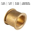 Brass Sleeve, 1 1/4 Inch, 2 x Female Thread, Threaded