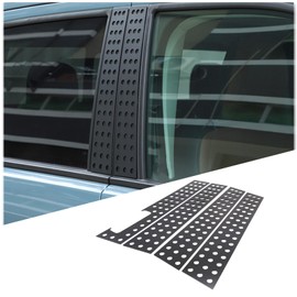 Car Door Window Center Pillar Honeycomb Trim Cover Compatible with Ford Maverick 2022-2024, Aluminum Center Window Outer Pillar Post Panel Cover Anti-Scratch Molding Covers Exterior Accessories