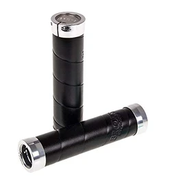 Brooks England Unisex - Adult Black Slender Leather Grips 130/130, One Size