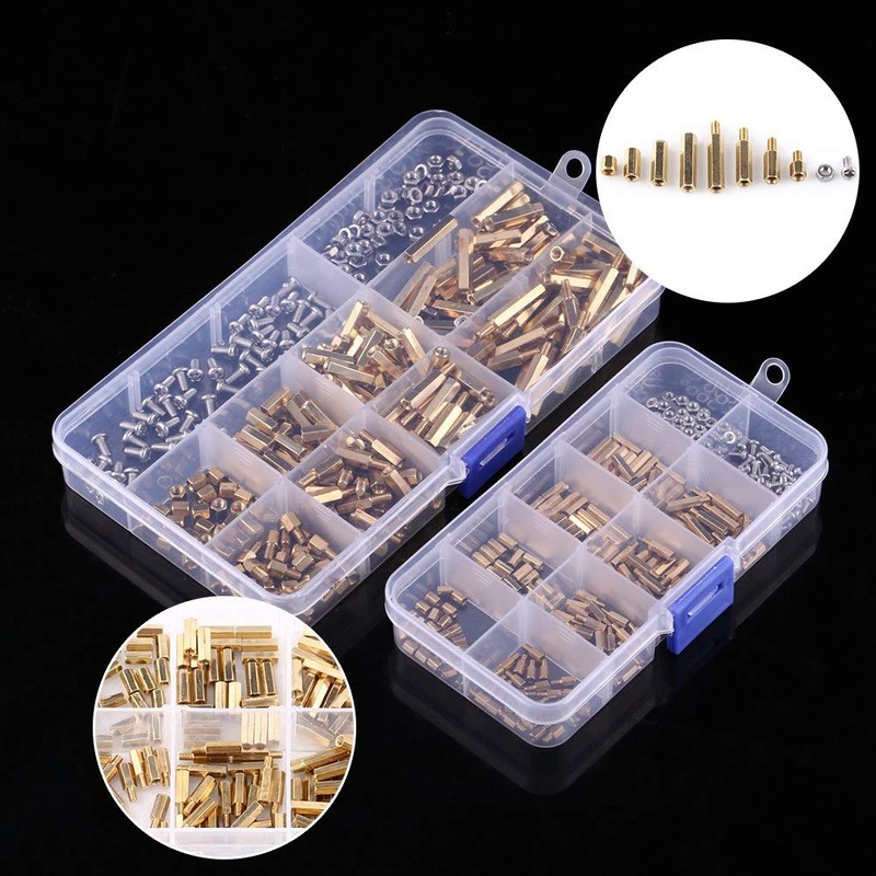 FTVOGUE Brass M2 M3 Columna Hexagonal Macho Hembra Standoff Tornillo