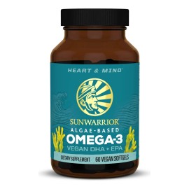 Sunwarrior Omega-3 Vegan Algaebsed Dha + Epa 60 Capsules Sabor Sin Sabor