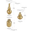 Serene Spaces Living Radiance Gold Mini Bud Vase – Single