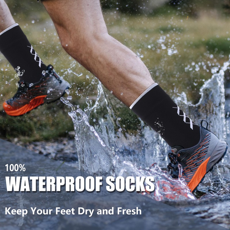 Agdkuvfhd Waterproof Hiking Socks, Men Women Warm Breathable Neoprene Skiing