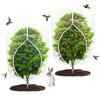 2 Pack Winter Fruit Tree Netting Sets with Zipper Drawstring,