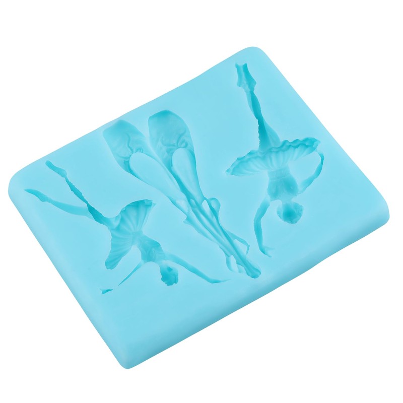 Ballet Dancer Silicone Mold Ballet Shoes Fondant Chocolate Molds