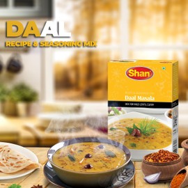 Shan Daal Masala Mix (100g) - Authentic Indian Spice Blend for Mild Lentil Curry - No Preservatives, All-Natural Seasoning for Cooking, Perfect for Vegetarian Dishes (Pack of 2)