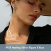 Esrael 925 Sterling Silver Chain for Women Girls 3mm Figaro