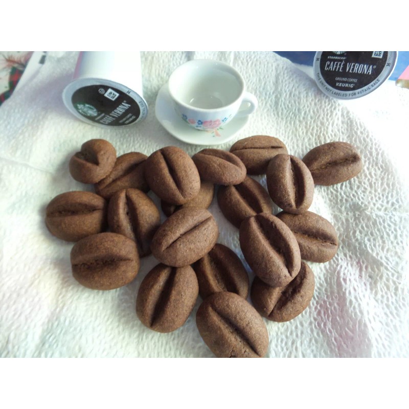 Homemade 30 Coffee Bean Cookies with Starbucks Coffee