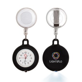Lightsflo 2-in-1 Watch Light for Nurses, Retractable Clip-on Design with Pulse Check Light, Silicone Cover