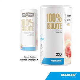 Maxler 100% Isolate Protein Powder - Natural Tasting Whey Isolate from Pasture - Whey Protein Isolate Low Sugar & Honestly Delicious - Strawberry - 300 g