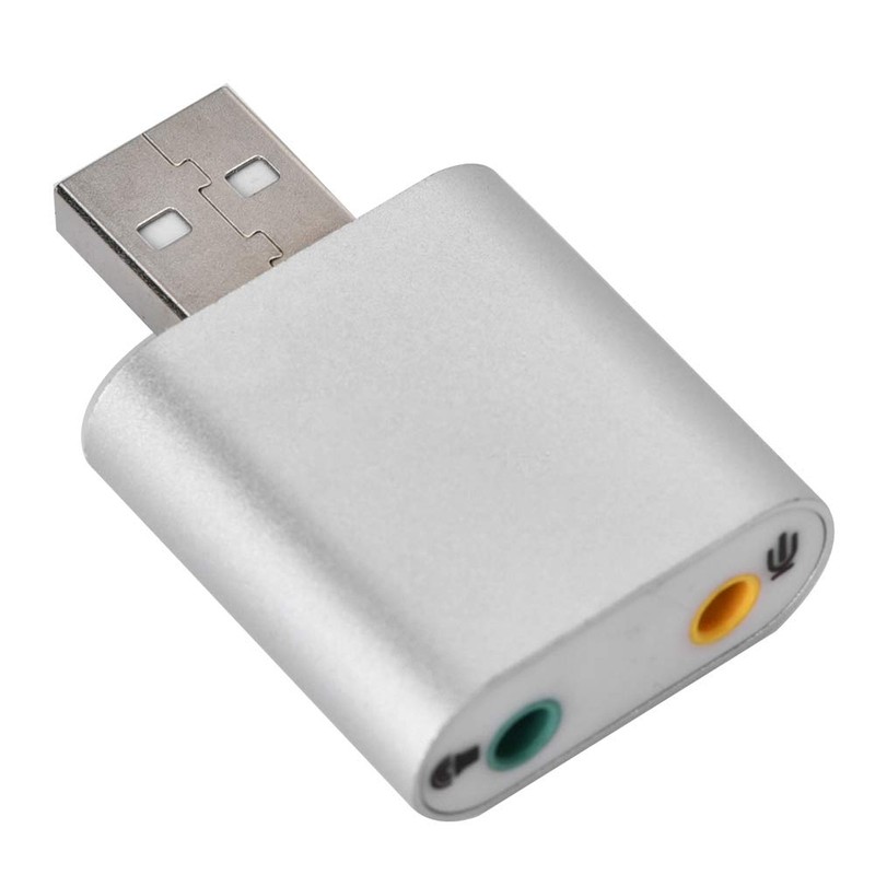 3D Stereo Sound Card, USB 2.0 Audio Adapter, 7.1 Channel