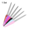 HARFINGTON 6pcs Metal Nail Files, 180 Grit Fingernail Files, Double