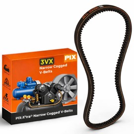 PIX V-Belt, 3VX300 Cogged, 3/8 X 30 – Industrial Drive V-Belts for Compressors, Pumps, Blowers, Generators, Vacuum Systems, Heat Exchangers, and Heavy-Duty Power Transmission