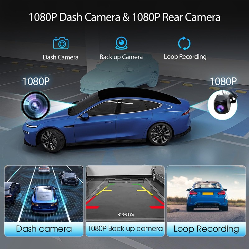 Haudio Wireless Carplay Screen for Car, 10.26" Portable Car Radio