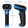 WoneNice Barcode Scanner Wireless 2-in-1 (2.4Ghz Wireless+USB 2.0 Wired) Handheld