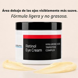 YEOUTH Retinol Crema de Ojos con Acido Hialuronico, Crema Antiarrugas Mujer / Hombre, Contorno de Ojos Crema Hidratante Facial para Bolsas de los Ojos