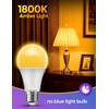 JandCase Sleep Light Bulb, Amber Light Bulbs for Sleep Therapy,