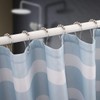 Mebix TRD Cortina de baño Impermeable,Lavable, Antimoho 183X214cm con 12