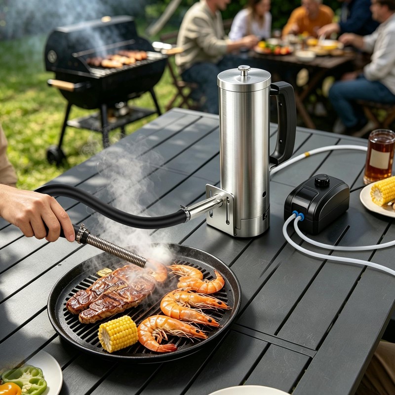 Smoke Generator, pellet smoker, Electric Cold/Hot Smoker Generator