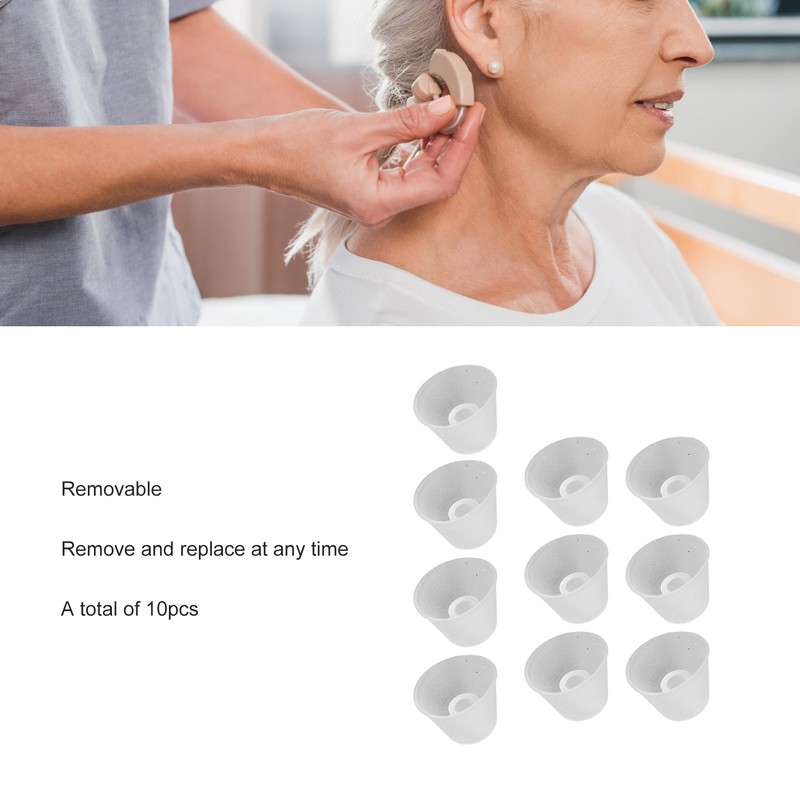 10pcs Replacement Earbud Silicone Cone Shaped Earbud Tips Set for