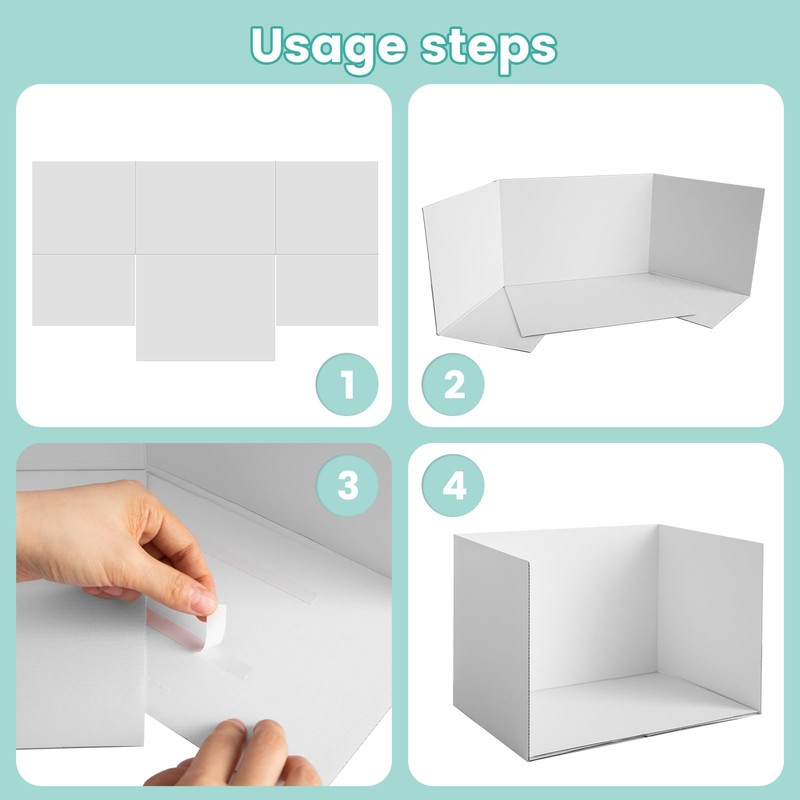 HEHIPLE 2 Pack Lengthen Cardboard Diorama Kit, 13 x 8.7