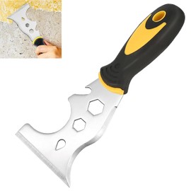 Scraper Tool,Stainless Steel 13-in-1 Painters Tool, Putty Scraper Professional Quality,Professional Multi Paint Stripper for Paint Roller, Straight Scraper, Curved Scraper