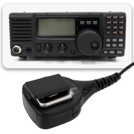 Create idea 1 x 2-pin walkie-talkie handheld speaker microphone compatible with Bftech radio MC301 with 3.5 mm headphone jack, hand transceiver speaker microphone