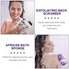 Esponja larga africana de red de baño larga para ducha,