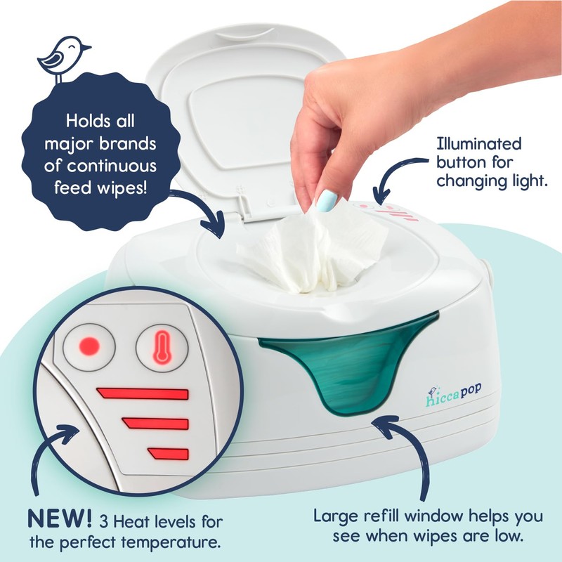 hiccapop Portable Baby Wipe Warmer, Baby Wipes Warmer for Babies