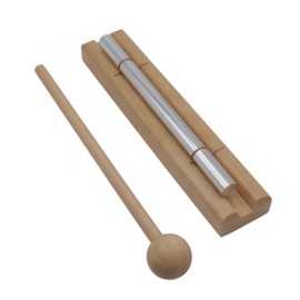 Soundspire Meditation Chime with Mallet, Single Tone Hand Bell for Classroom Management, Yoga Teachers, Sound Healing Therapy (Metal Mindfulness Instrument)