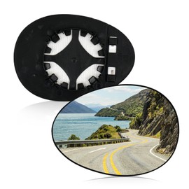 Aritoxy Driver Heated Mirror Glass Fit for Mini Cooper 2007 2008 2009 2010 2011 2012 2013 2014 2015, Left Side Mirror Replacement 51169803193 51162755626