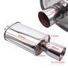 Vechkom Exhaust Muffler 2.5" (63MM) Inlet / 3" (73MM) Outlet