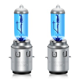 Erato Ba20d S2 Motorcycle Halogen Bulbs 35/35 W 12 V 5000 K Warm White Super Bright High Low Double Beam Headlight Lamp Lamp, Pack of 2