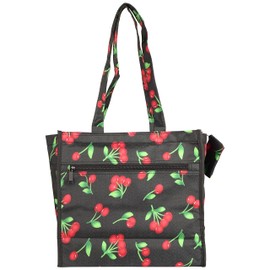 Cherry Fashioned Zippered Tote Bag