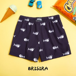BRISIRA - Traje de baño para niños, traje de baño, de compresión, para niños, jóvenes, adolescentes, Hueso de pescado negro, 14-16