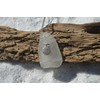 DejaVu Designs Genuine Frosted Sea Glass Necklace with a Silver