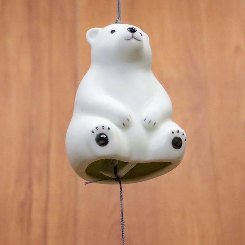 Yakushi Kiln Wind Chime, Seto (Shirokuma)