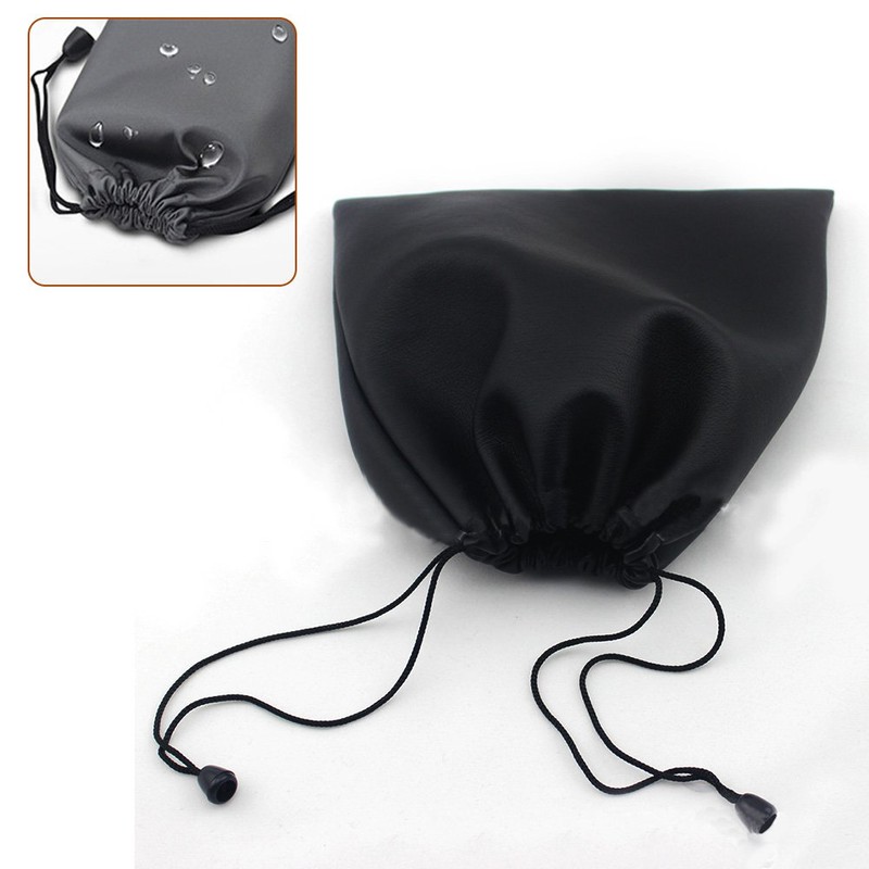 PU Leather Headphone Storage Bag, Waterproof Headphone Protection Pouch with