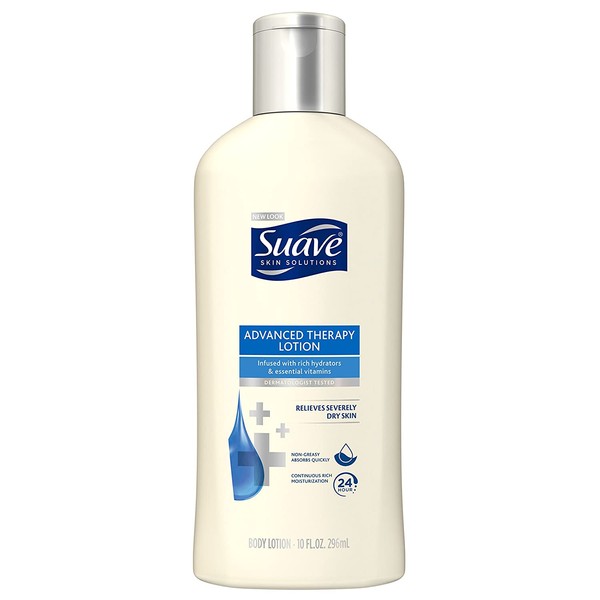 Suave Skin Solutions Body Lotion, Advanced Therapy, 10 oz (Pack of 6)