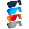 4 Pair Polarized Replacement Lenses for Oakley Batwolf - Black+Blue+Silver+Red